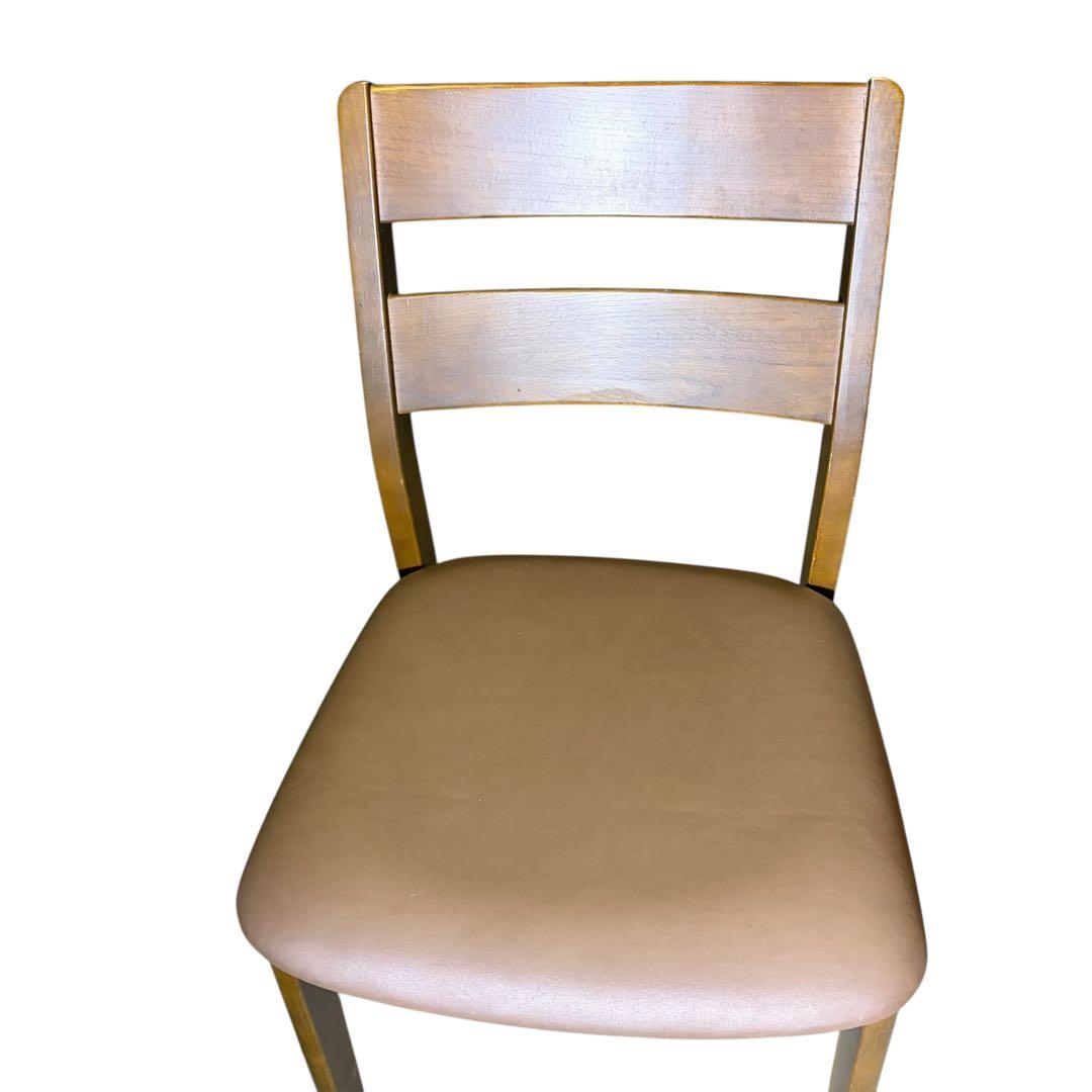 極美品 飛騨産業 ダイニングチェア キツツキマーク 2脚セット②