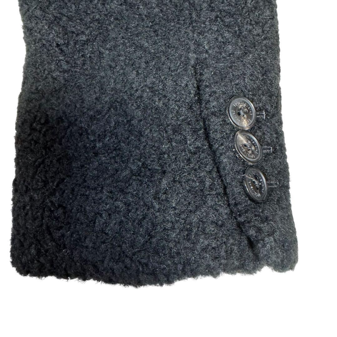 新品】1piu1uguale3ウノピゥウノ/ボアチェスターコート/ブラック5