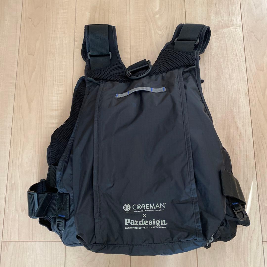 コアマンxパズデザイン スーパーライトベスト ブラック L108601942