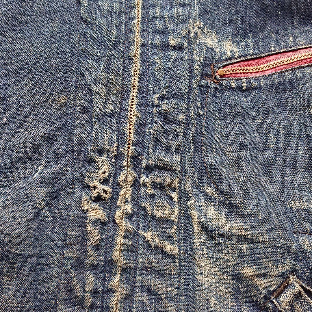 50s Railchief ヴィンテージ ホワイトブランケット デニムジャケット