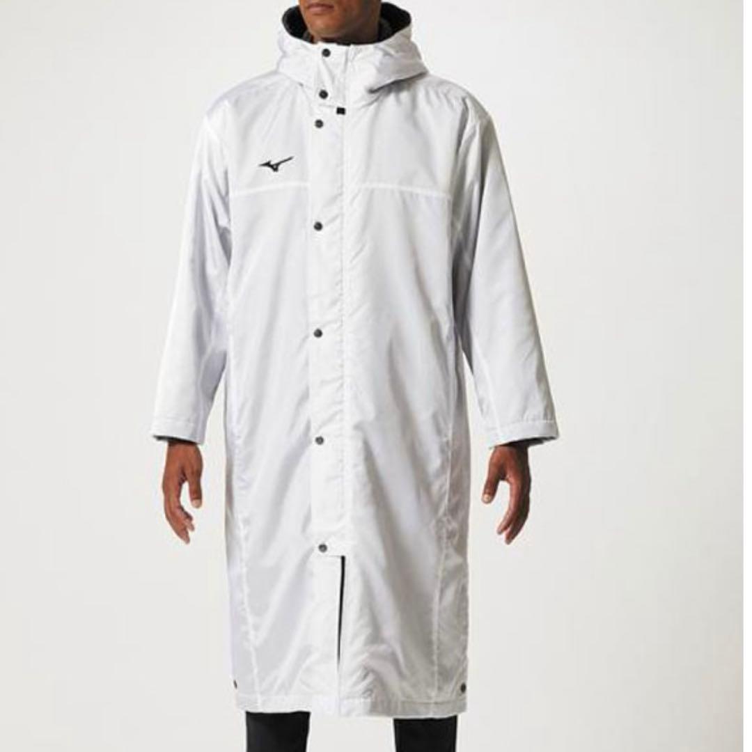 ミズノ 新品未使用　ベンチコート 中綿　ボア　XL 白　MIZUNO