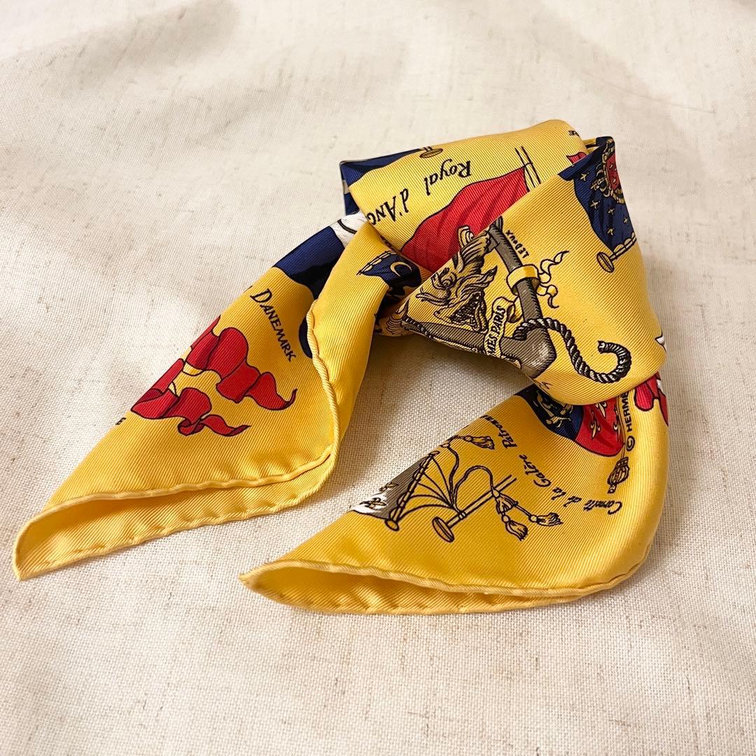 HERMES｜エルメス プチカレ45 シルクミニスカーフ PAVOIS