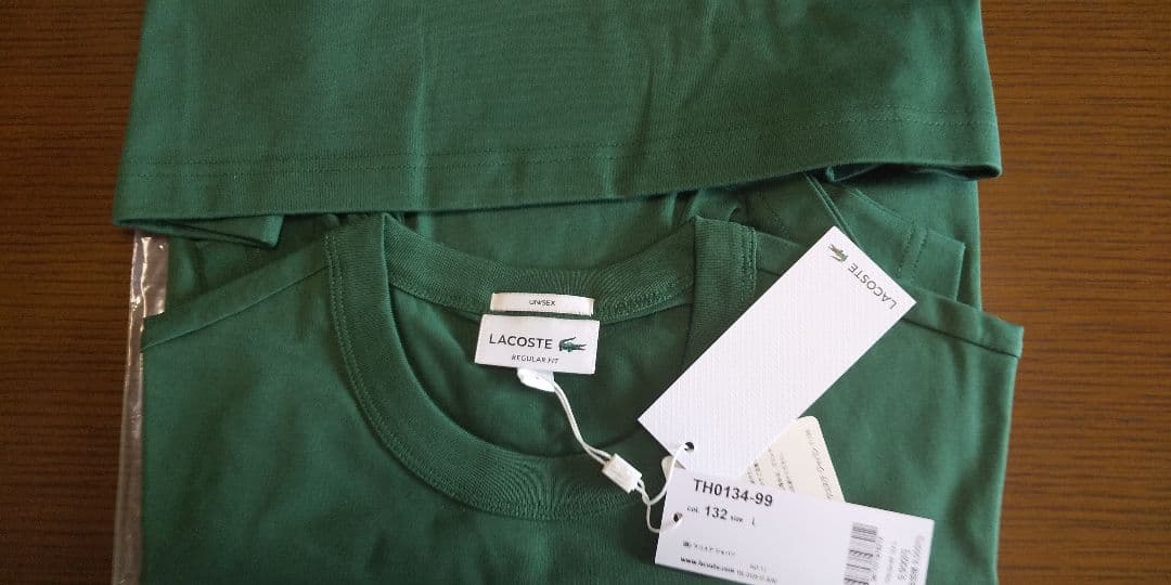 LACOSTE 緑色 Tシャツ DO YOU SPEAK LACOSTE?