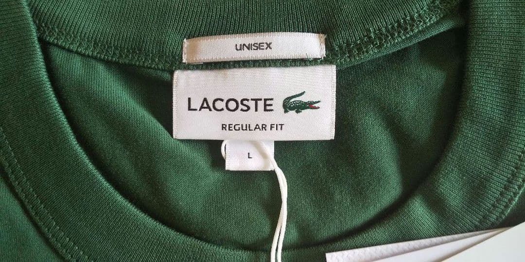 LACOSTE 緑色 Tシャツ DO YOU SPEAK LACOSTE?