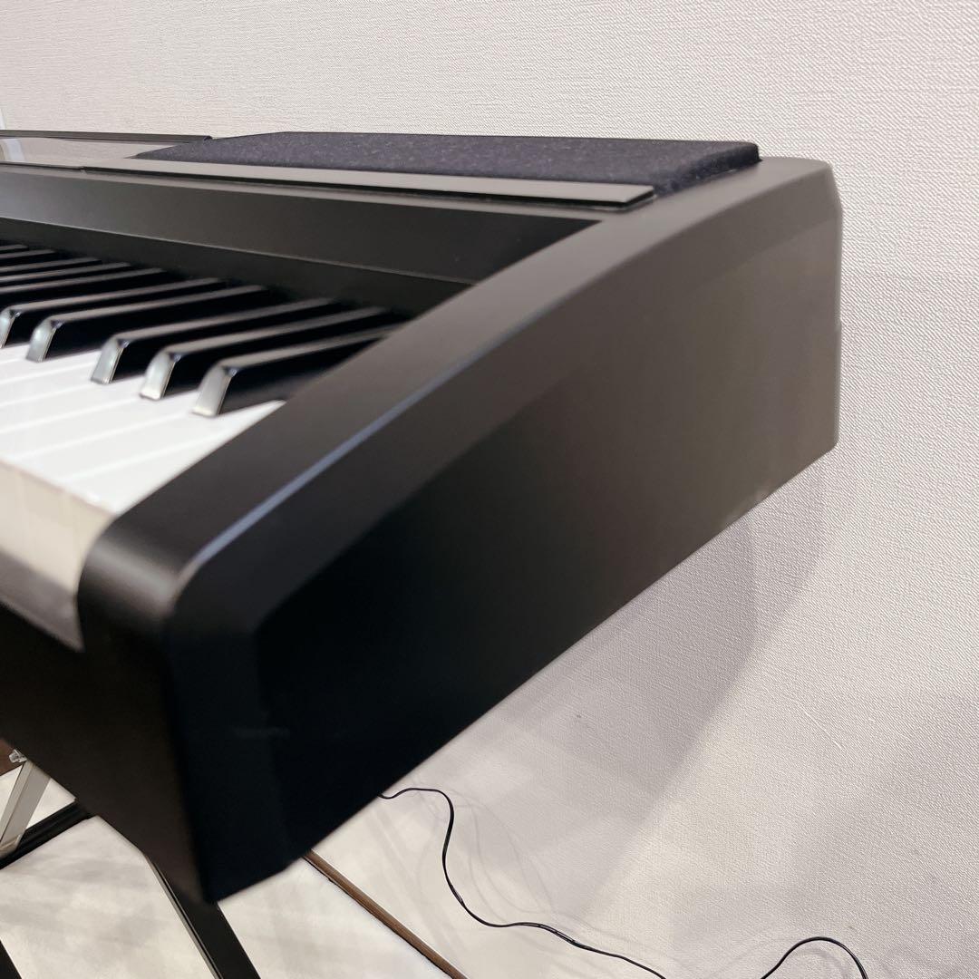 電子ピアノ KORG 88鍵 黒 スタンド付き 黒折りたたみ SP-170S