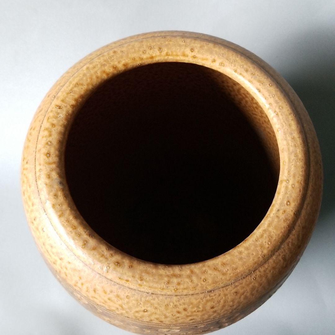 信楽焼傘立て  太鼓型彫 高さ４６cm