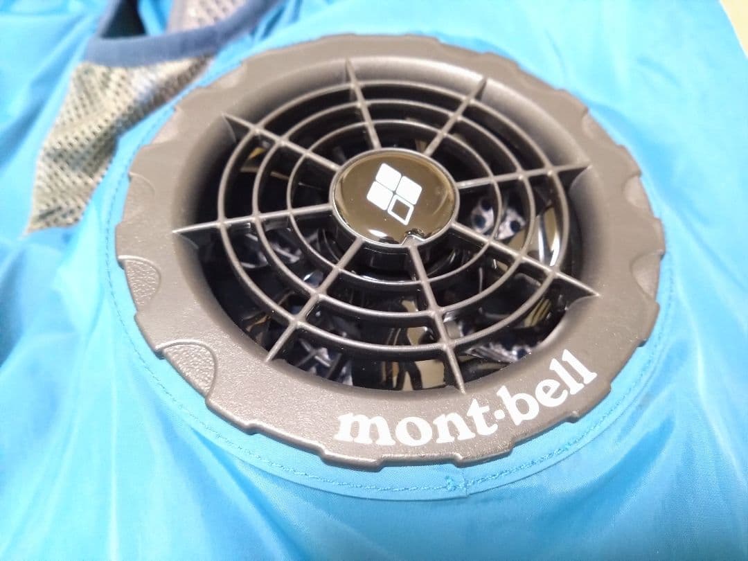 mont-bell　ファンブローベスト一式　ブルーグリーン(LGY) Lサイズ