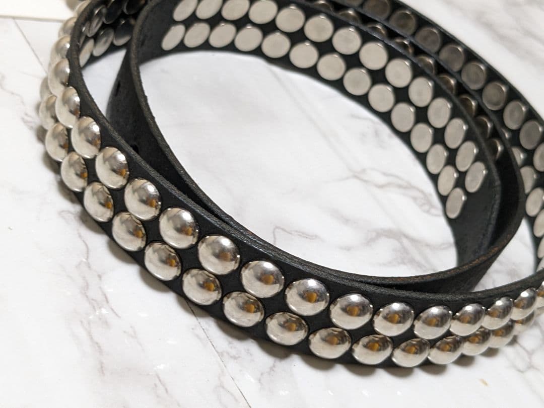 未使用　大草直子　amarc NO.b　マスターアンドコー　スタッズ　ベルト　黒