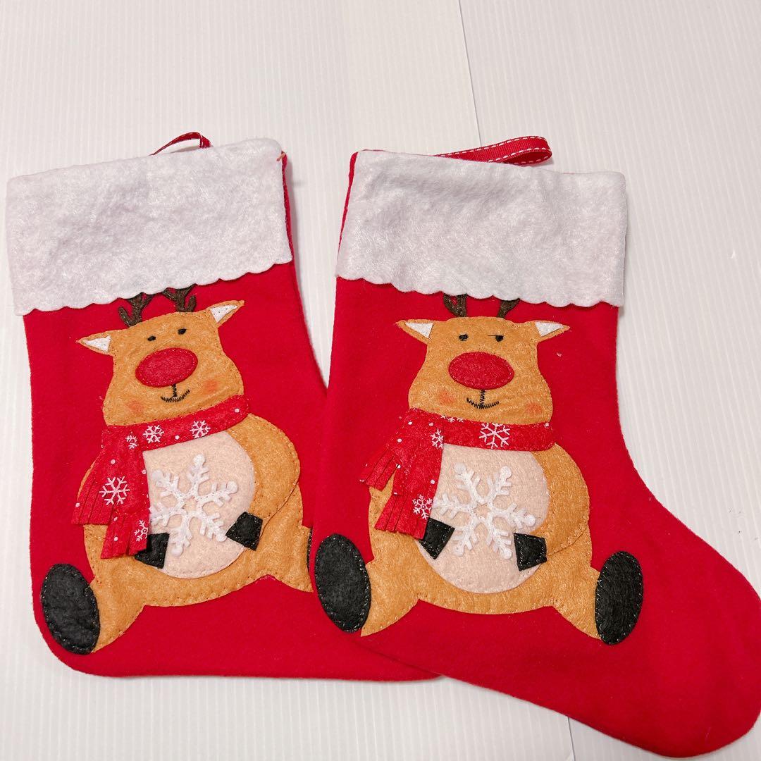 クリスマス 靴下 サンタクロース 雪だる クリスマス 靴下 ソックス サンタ