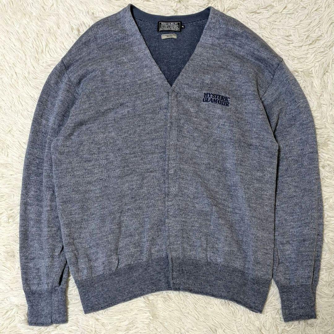 ✨希少✨ XLサイズ ヒステリックグラマー カーディガン リネン混 ヒスガール