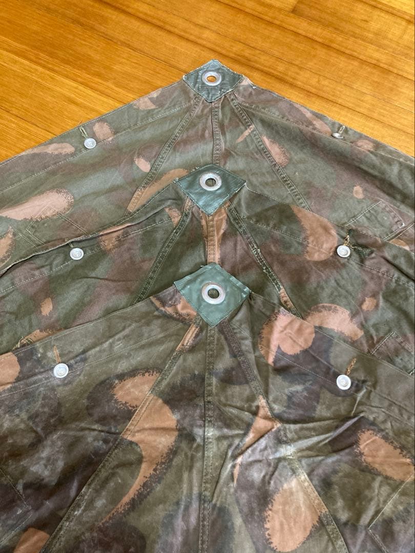 ハンガリー軍幕 3枚 軍幕 補修跡有 美品