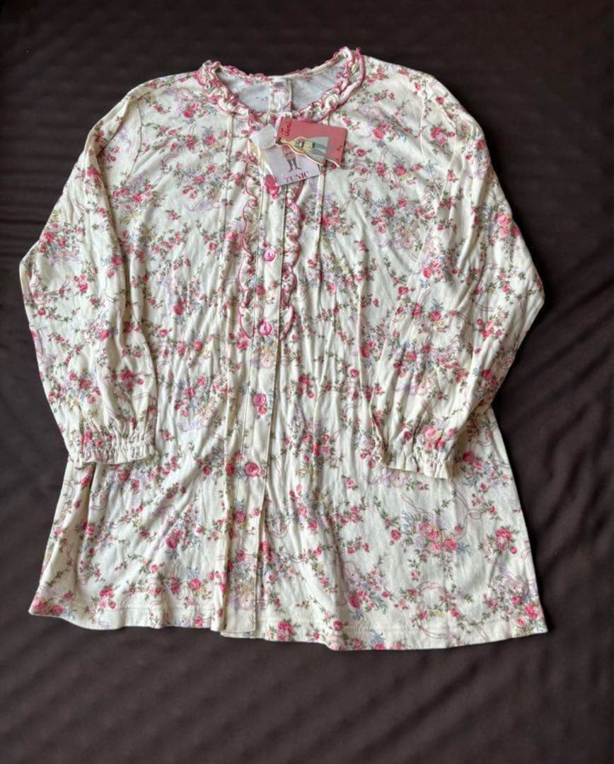 Tunic 花柄 コットン パジャマ2枚