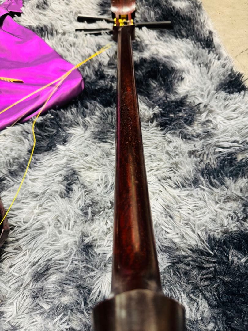 津軽三味線 黒檀糸巻 紅木 東さわり GP22 ハードケース付き 棹幅3cm