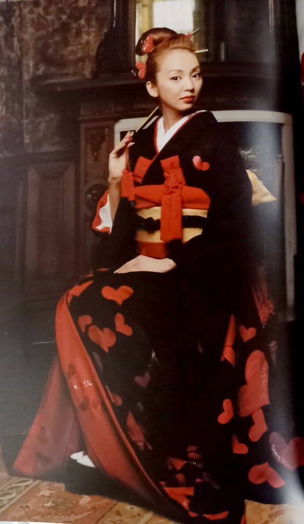 【値下げ】黒引き振袖一式　シェーナドゥーノ　神田うの　ハート柄　花嫁衣装　振袖