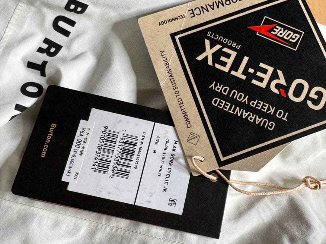 [バートン] ak サイクリック ジャケット M パンツ L スタウトホワイト