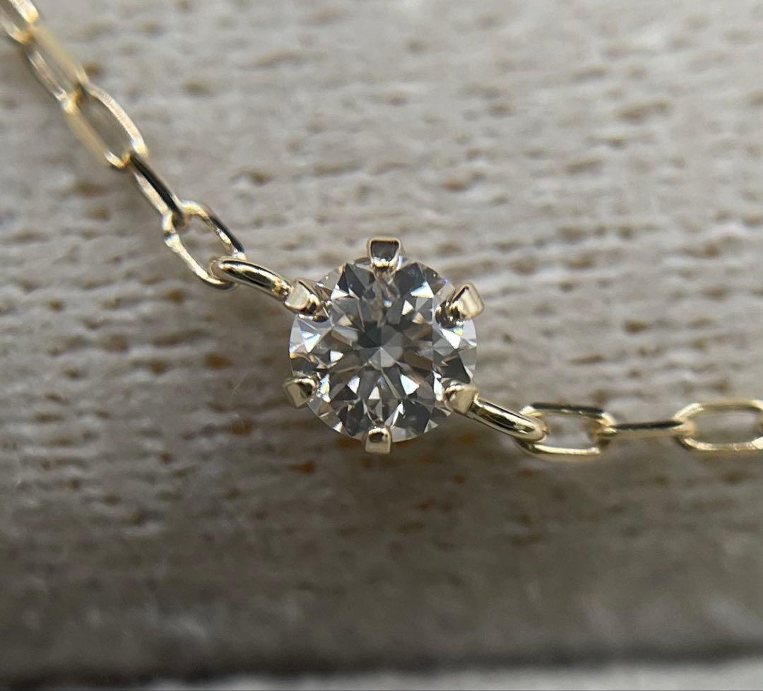 JK185★高級 ダイヤモンド0.08ct K18 ブレスレット