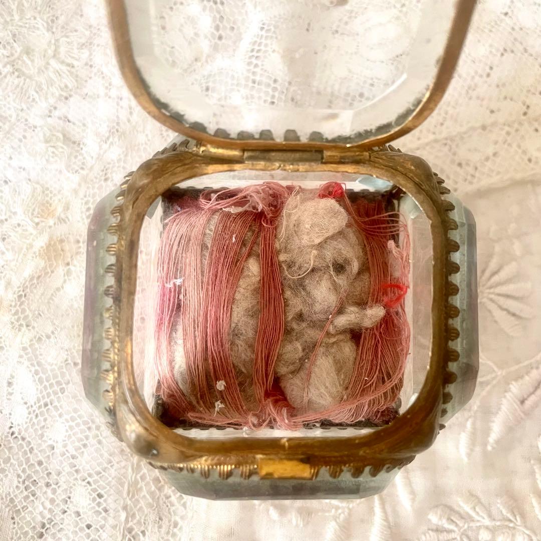 ベベルガラスジュエリーボックスS アクセサリーケース フランス