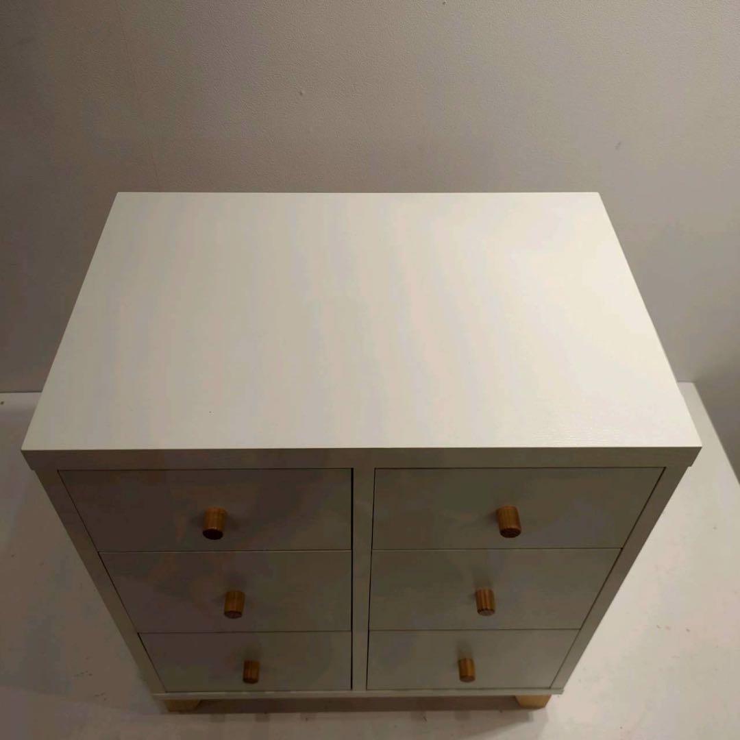 モモナチュラル LOVE CHEST 2列・3段 チェスト キッズ家具