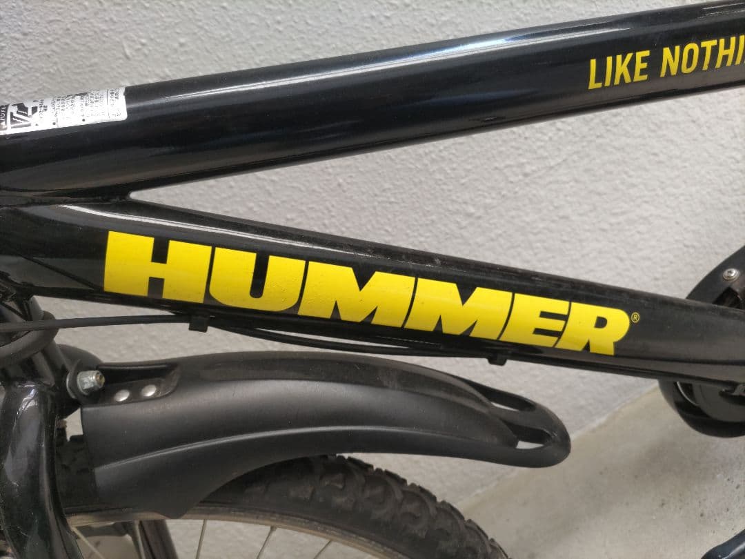 HUMMER キッズサイクル 黒 フロントバスケット付き