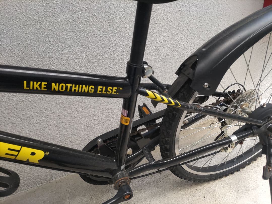 HUMMER キッズサイクル 黒 フロントバスケット付き