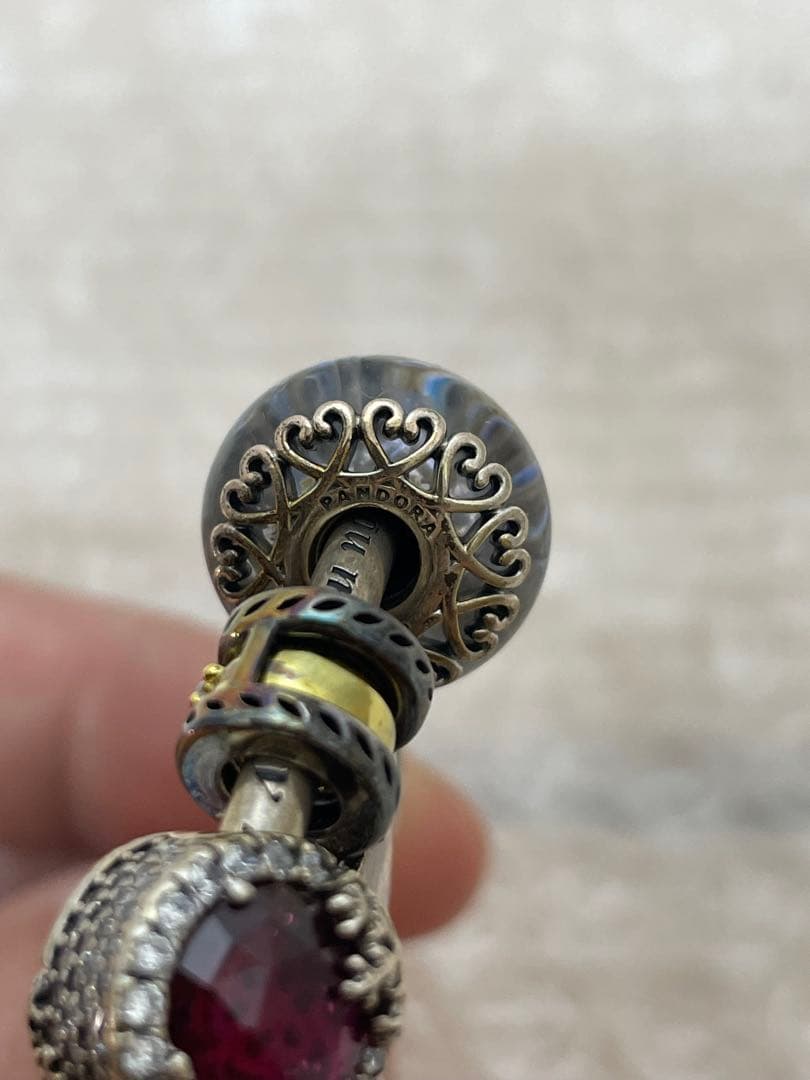 PANDORA ブレスレット　チャーム付き