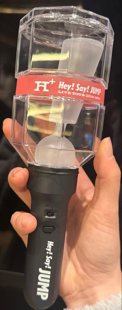 Hey! Say! JUMP オリジナルペンライト 赤ラバーバンド(山田涼介