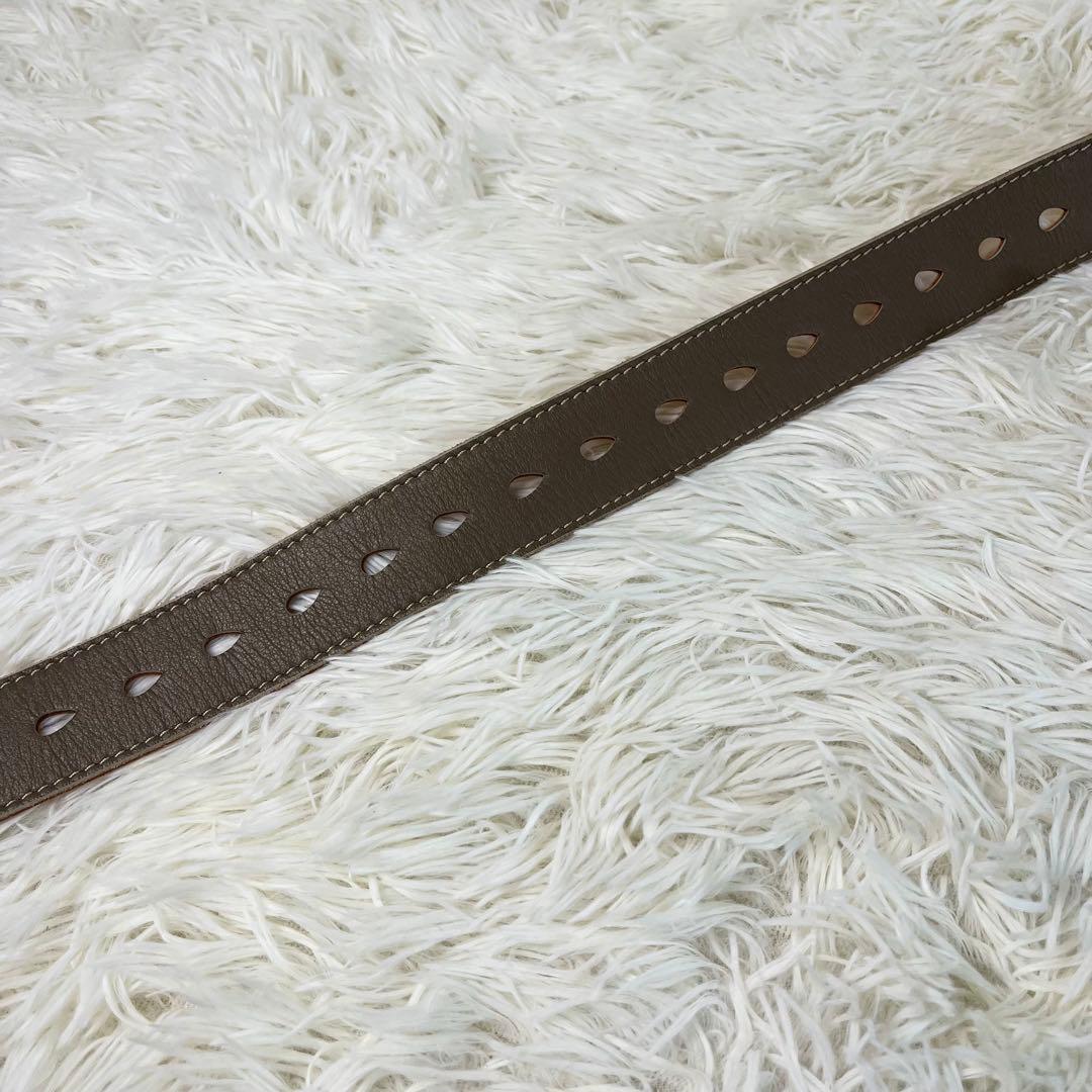 未使用級 Y's ヨウジヤマモト レザーベルト 日本製 アッシュブラウン