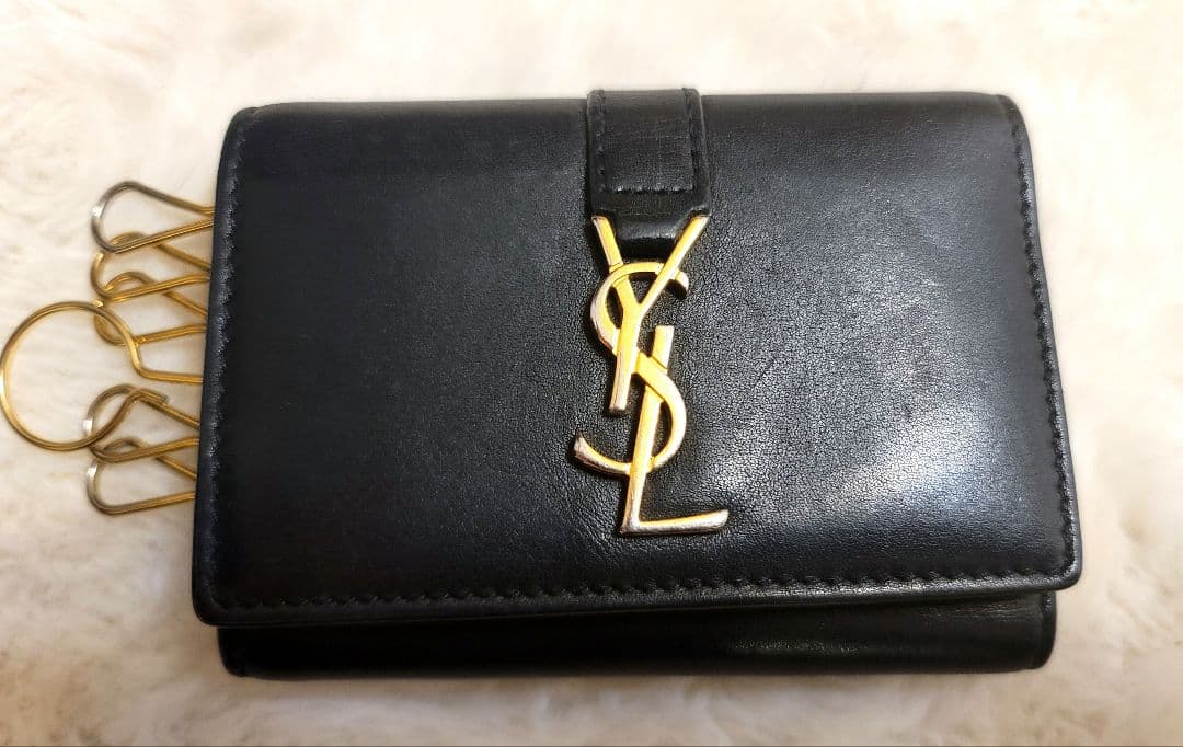 YVES SAINT LAURENT キーケース ブラック 【正規品】