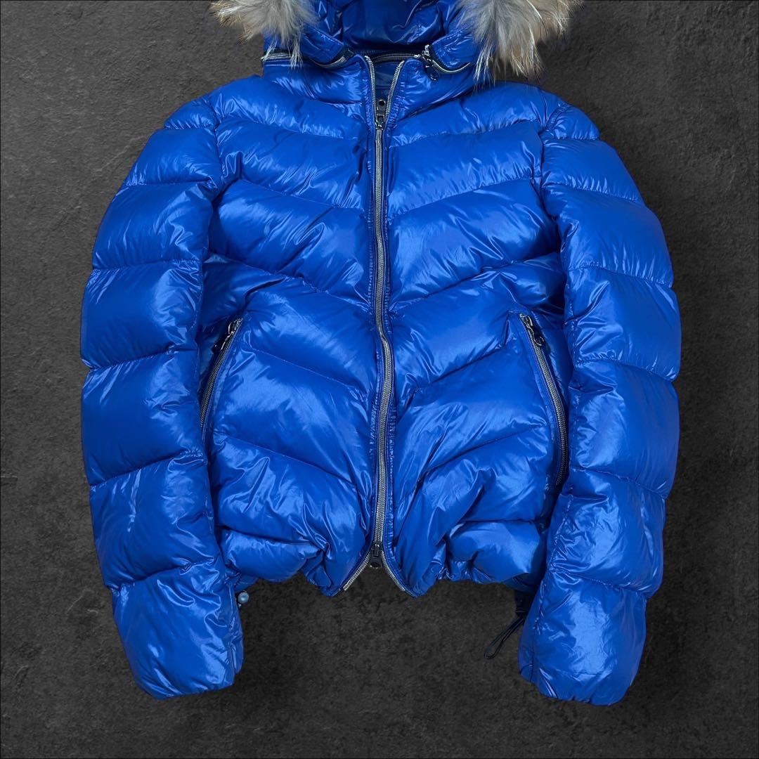 美品✨Y2K 鬼ファー 光沢ダウン 00s ギャル お兄系 渋谷