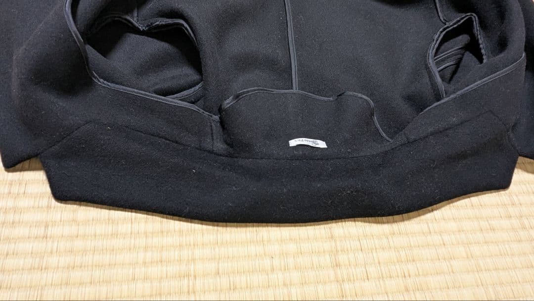 Retro Pics チェスターコート ブラック 小柄男性向け 細身シルエット