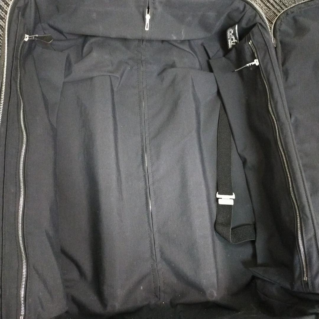 HERMES エールライン キャリーケース キャンバス ブラック スーツケース