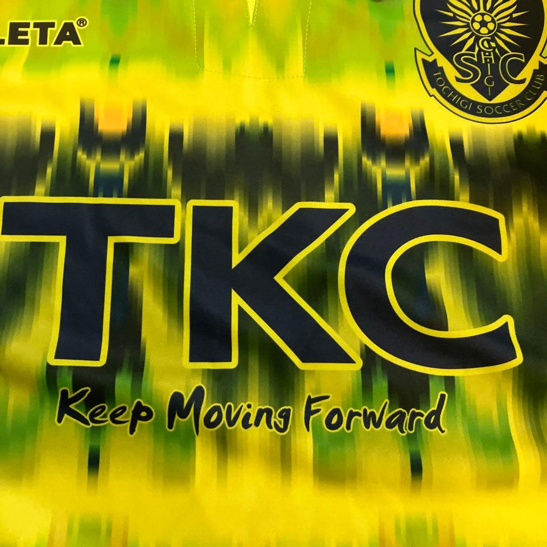 新品　ATHLETA サッカーシャツ 12番 イエロー　栃木SC