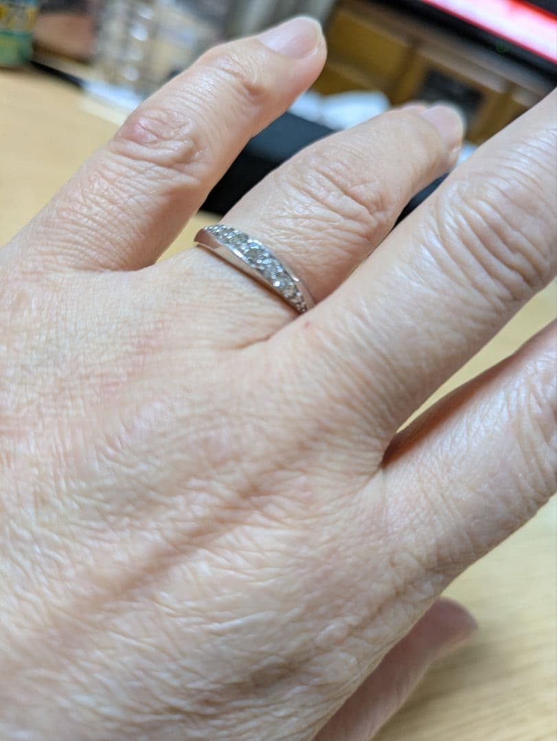 K18WG　0.4ctダイヤモンドリング H&Q