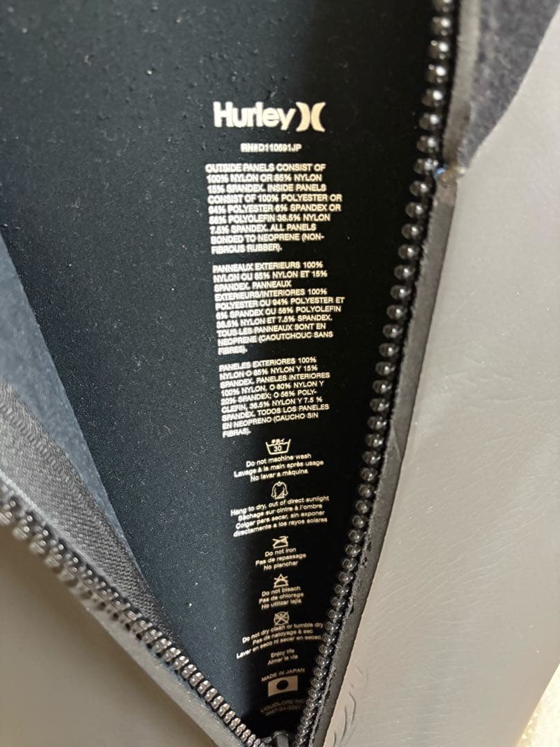 Hurley(ハーレー)5×3mm セミドライ メンズMサイズ相当