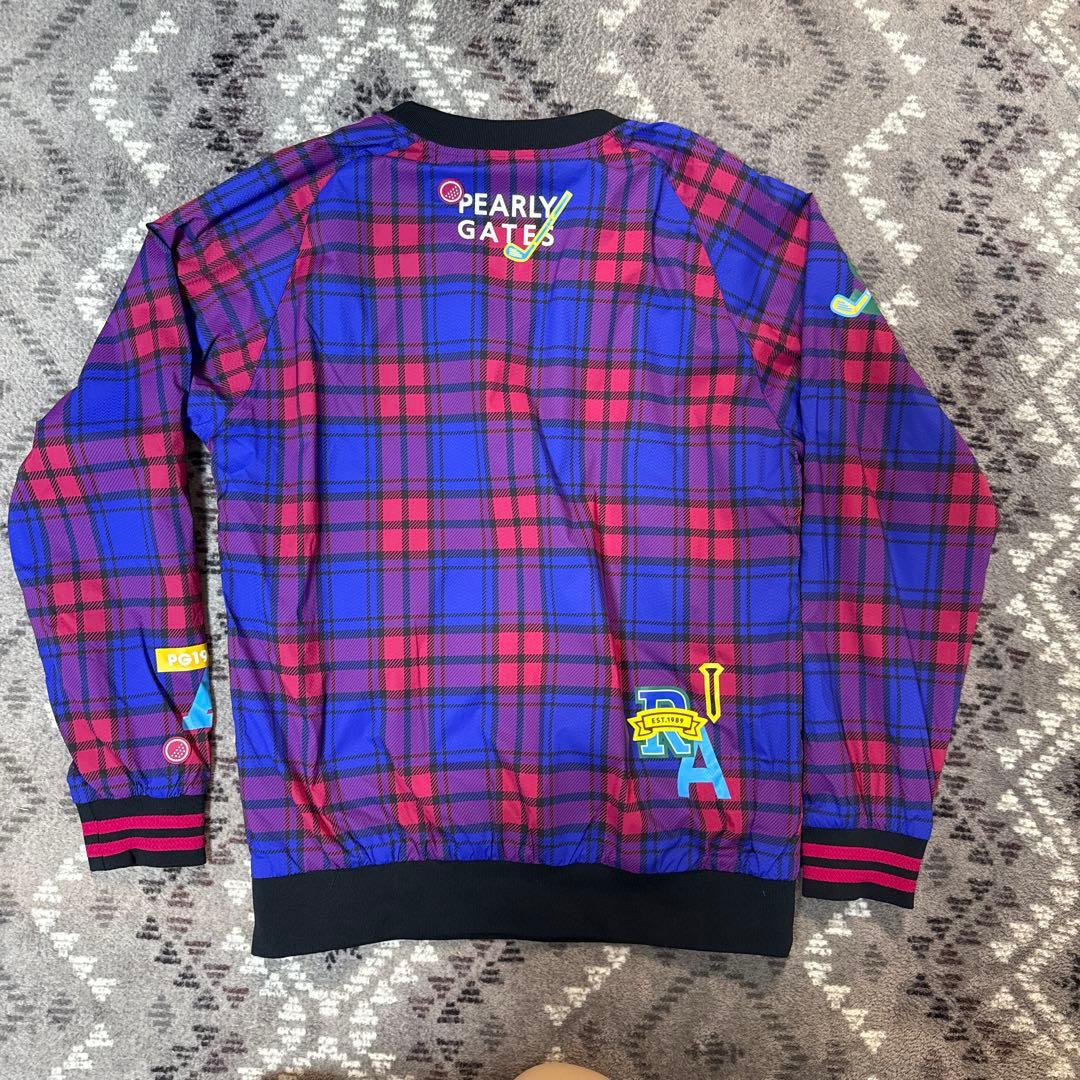 PEARLY GATES チェック柄ブルゾン（防風）