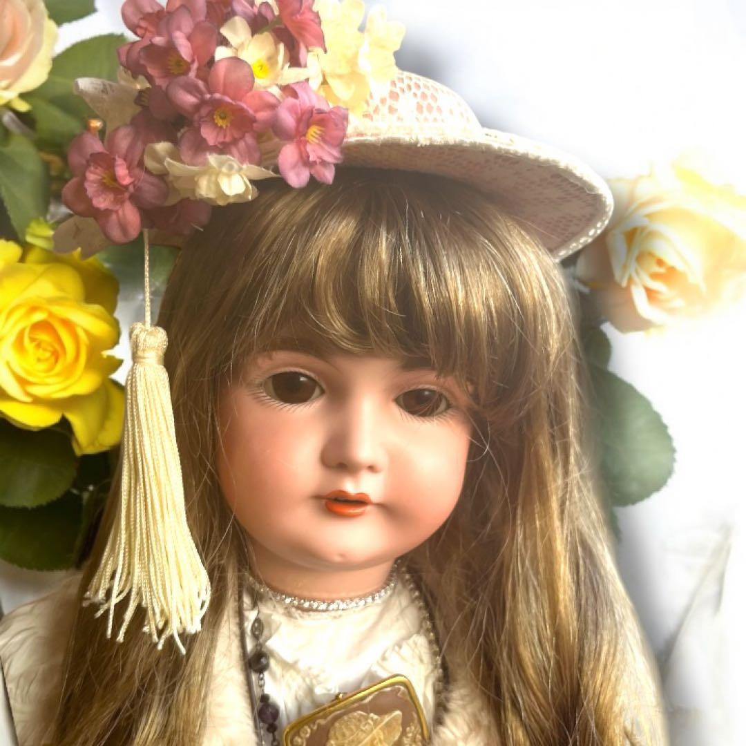 まるこ アンティーク ビスクドール ケストナー 164 シェルカメオ