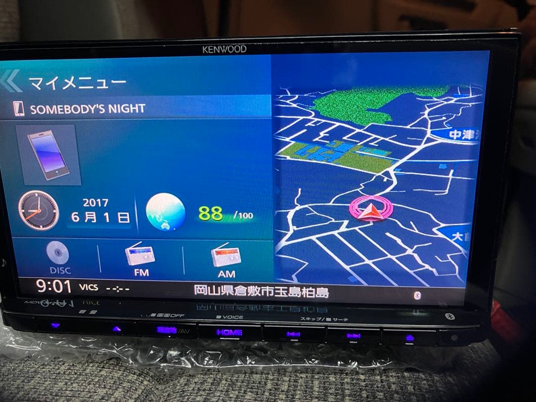 KENWOOD MDV-M705 地図データ2020年版