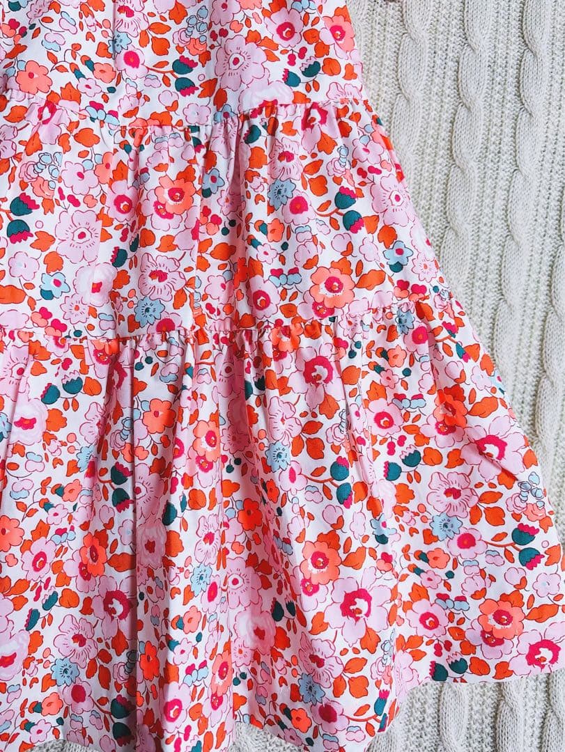 新品　Jacadi × LIBERTY コラボ 花柄　花柄 ワンピース　5A