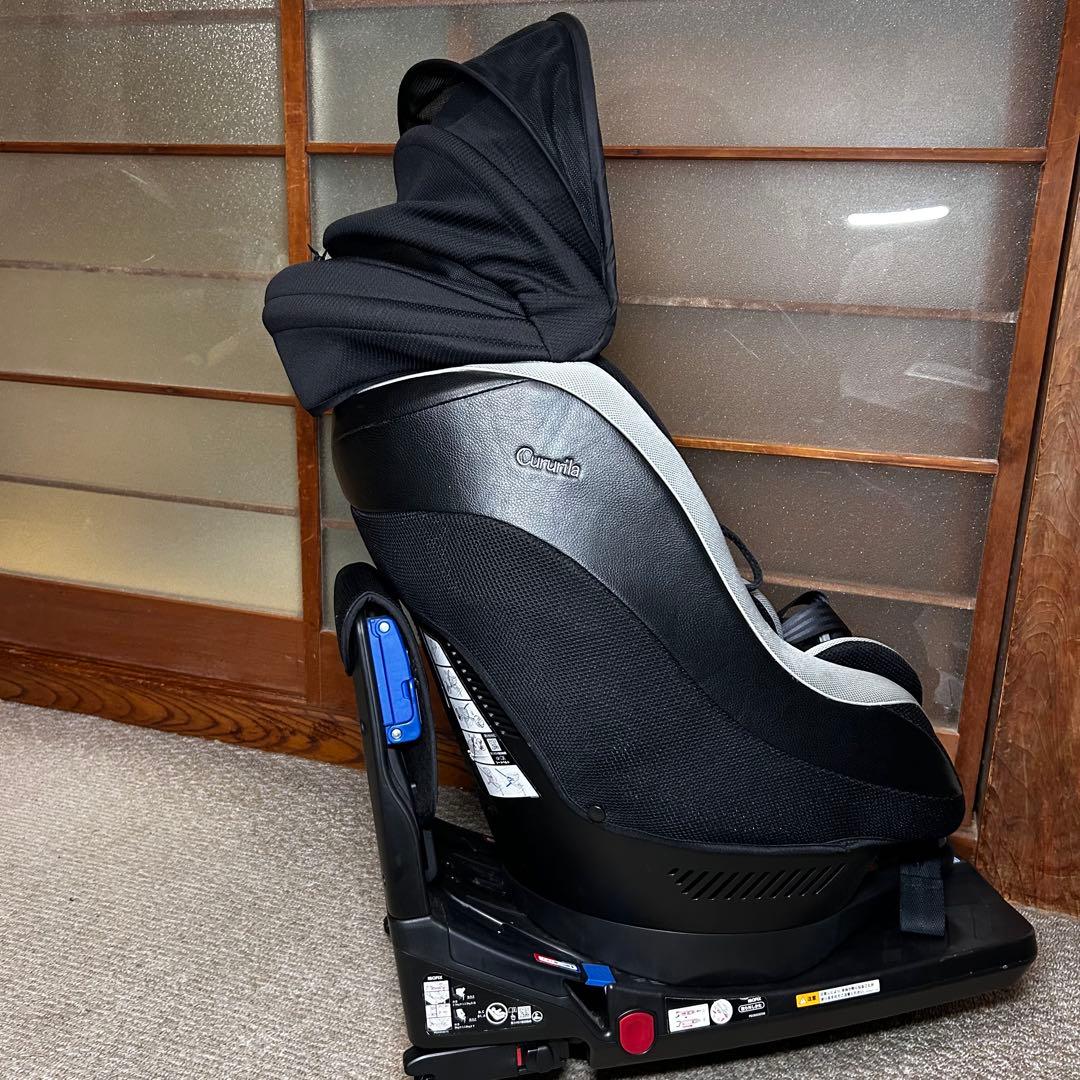 美品 Aprica アップリカ クルリラ モアレラブラックISO-FIX