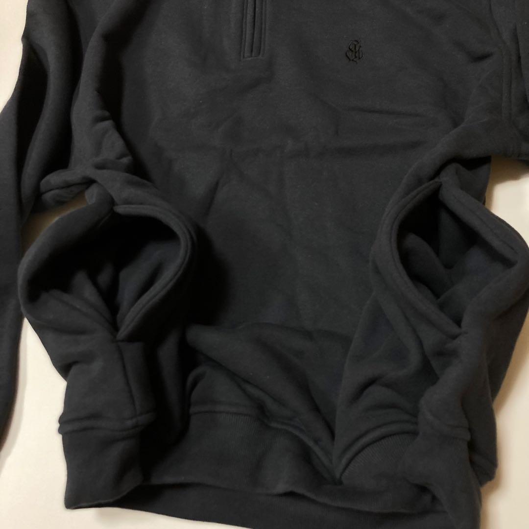 新品 CALEE 23AW ハーフジップスウェット L Charcoal La Hutte / ラ