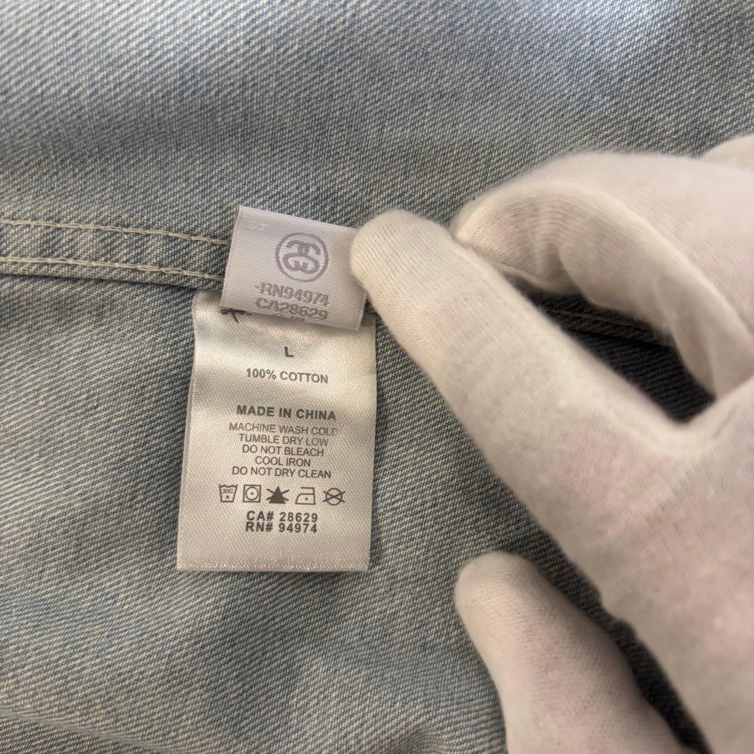 STUSSY ステューシー デニム モッズパーカーコート L 良品