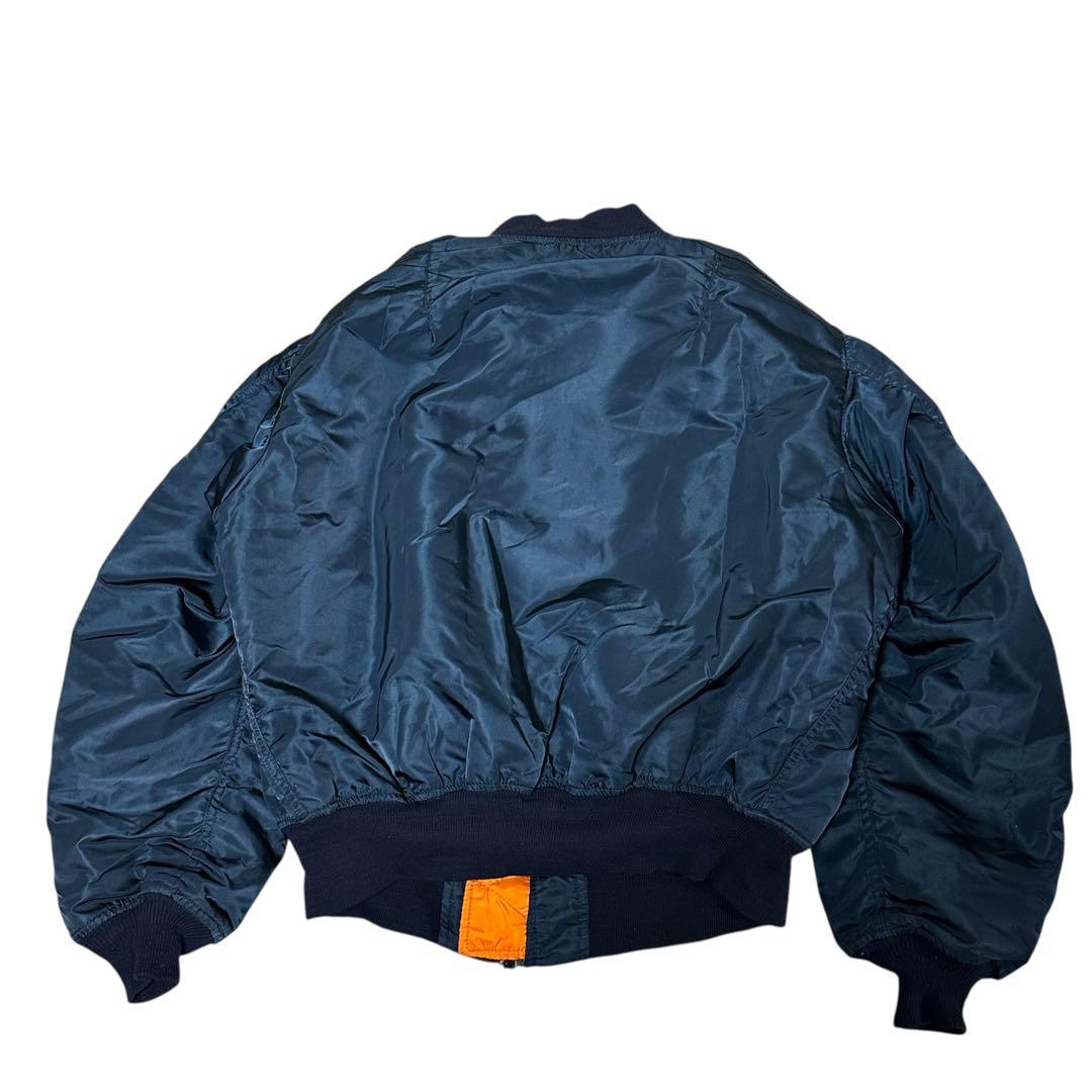 90s USA製 ALPHA INDUSTRIES【XXL】 MA-1 ネイビー