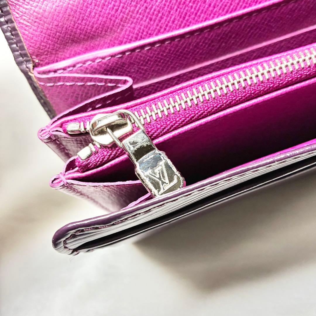 人気　ヴィトン　エピ　ポルトフォイユ・サラ　長財布　M6374K　カシス