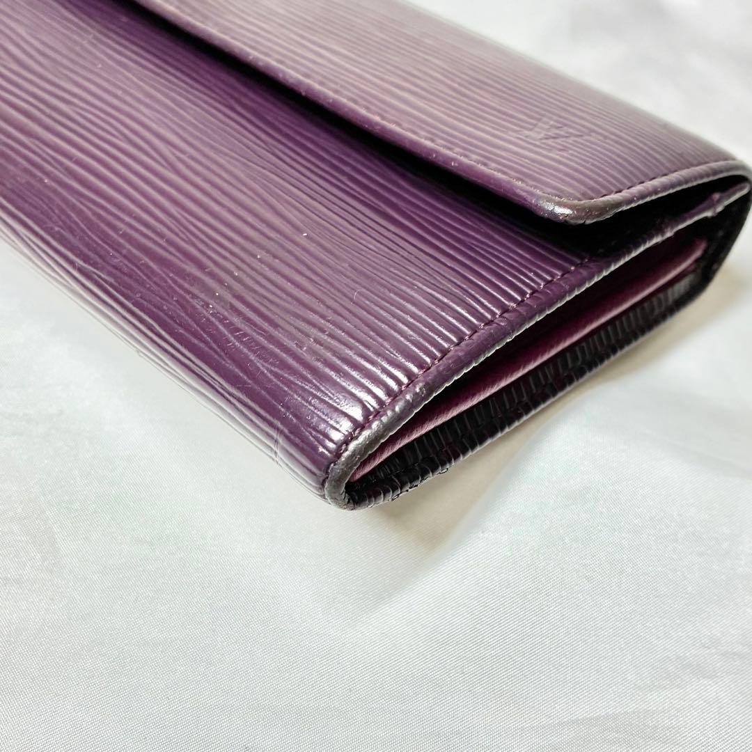 人気　ヴィトン　エピ　ポルトフォイユ・サラ　長財布　M6374K　カシス