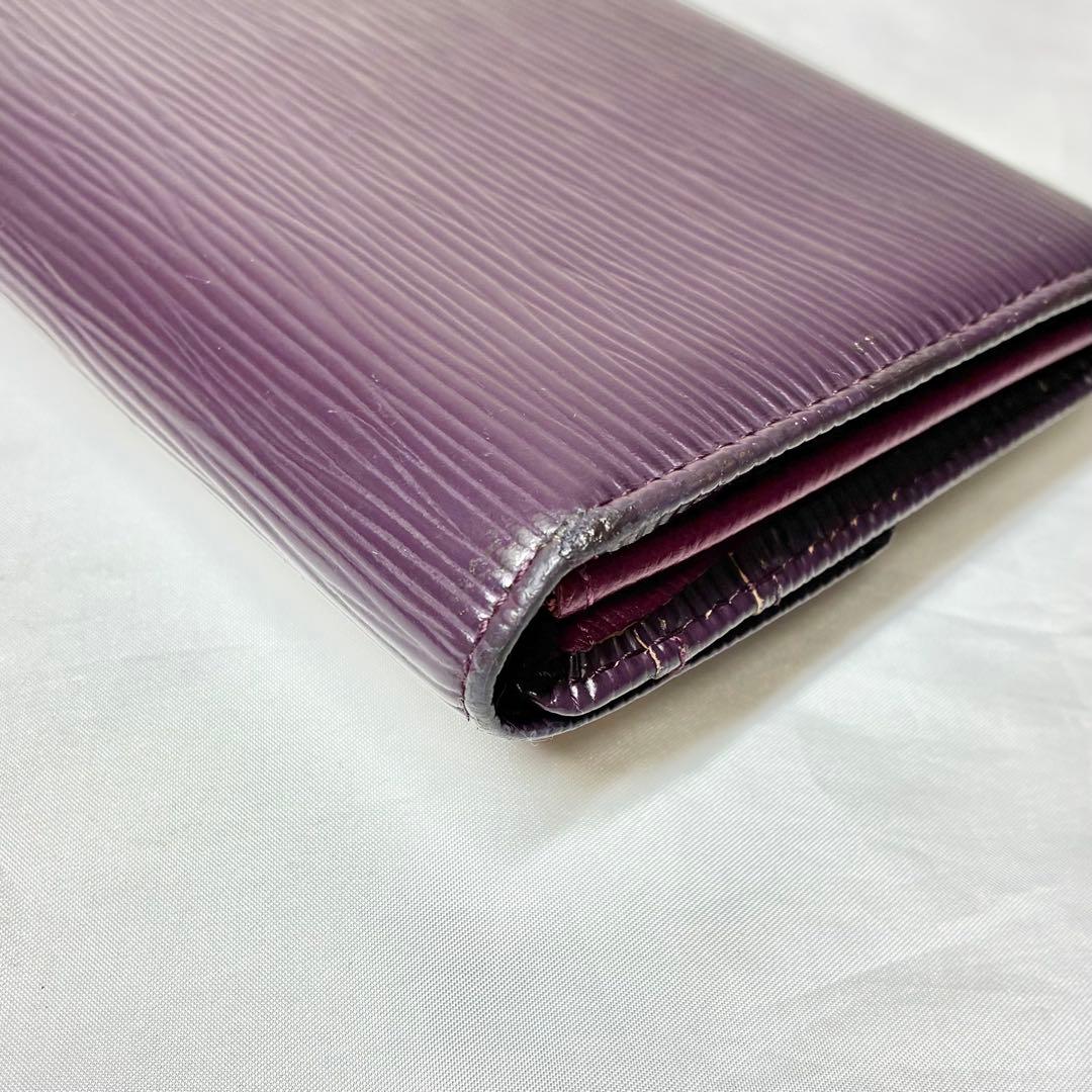 人気　ヴィトン　エピ　ポルトフォイユ・サラ　長財布　M6374K　カシス