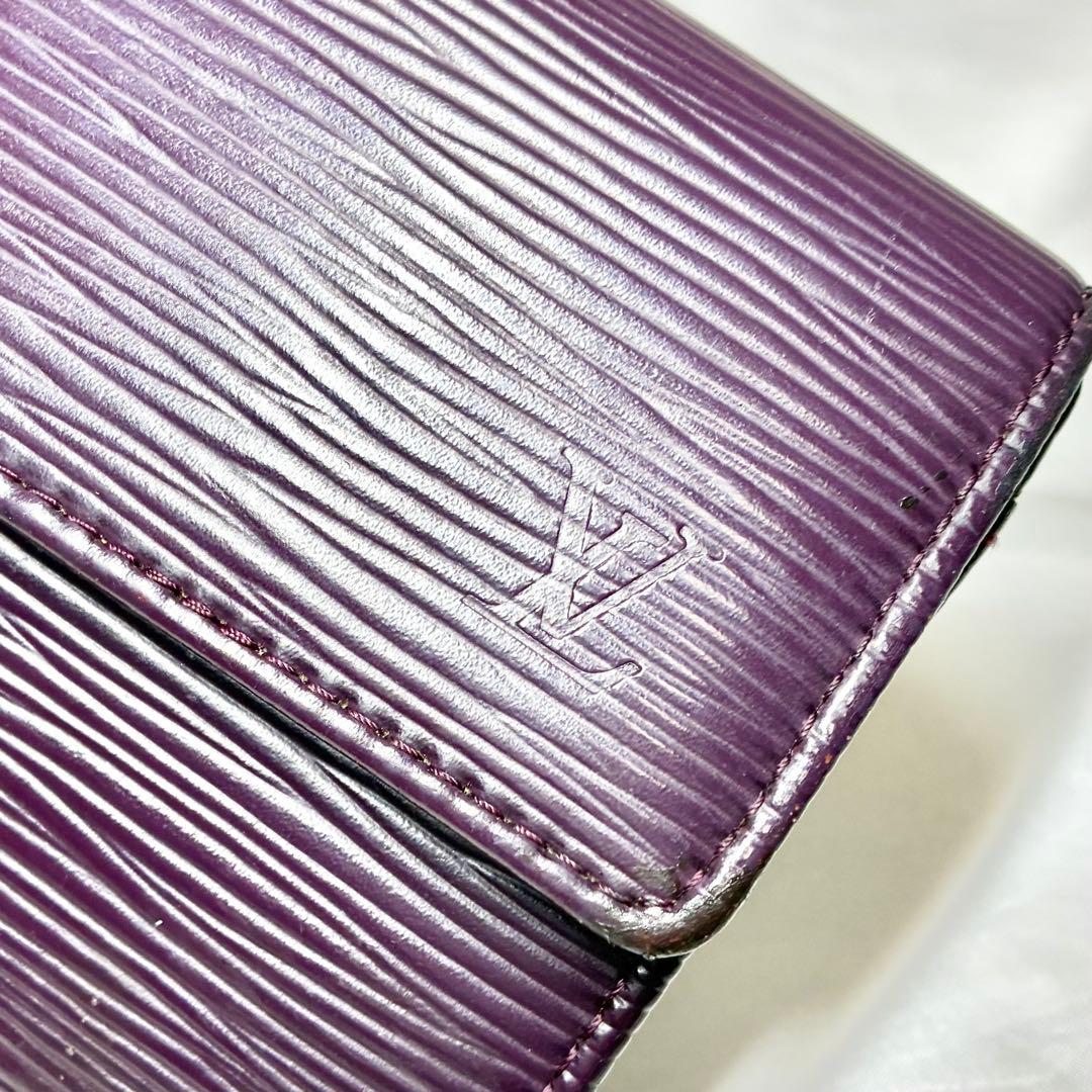 人気　ヴィトン　エピ　ポルトフォイユ・サラ　長財布　M6374K　カシス