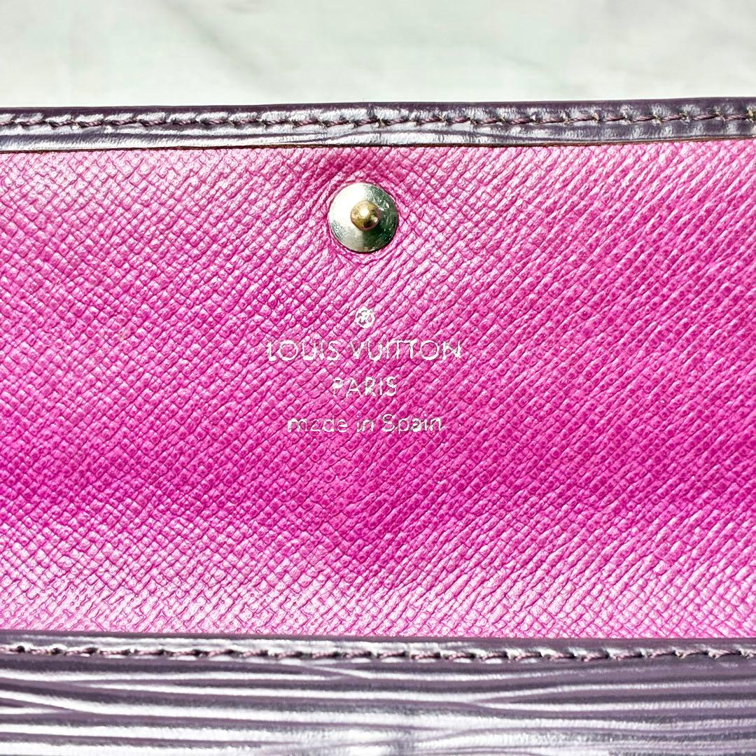 人気　ヴィトン　エピ　ポルトフォイユ・サラ　長財布　M6374K　カシス