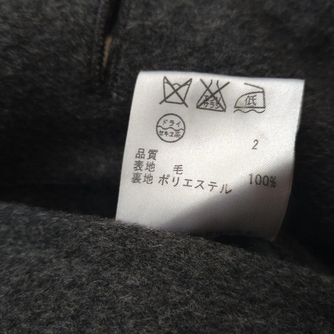 【お値下げ】カルバンクライン　グレー チェスターコート ウール混合