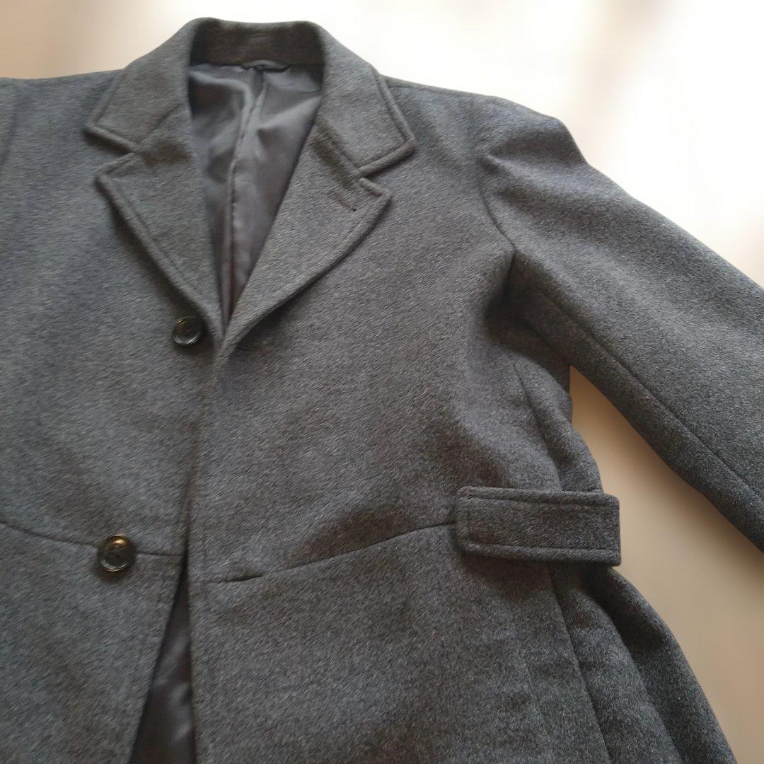 【お値下げ】カルバンクライン　グレー チェスターコート ウール混合
