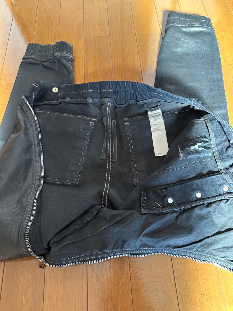 希少‼️美品RickOwens DRKSHDW エアカットSBWコーティングデニム
